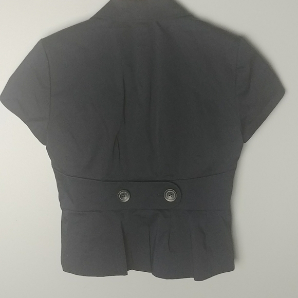 Loft Button Down Navy Blue Lined Short Sleeve Jacket. - Picture 6 of 9